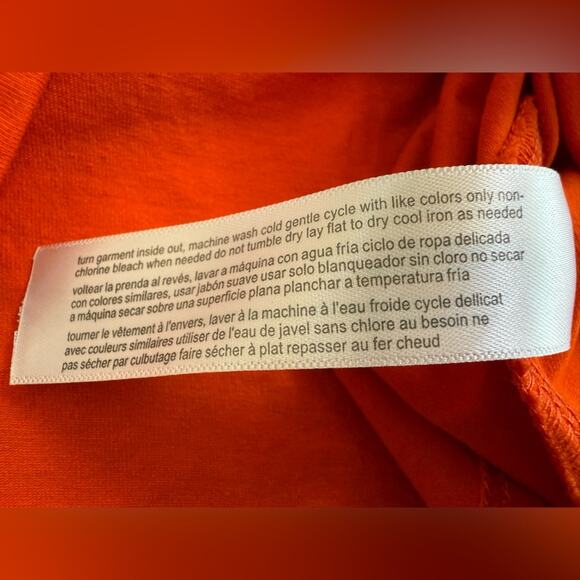 Eloquii Orange Off The Shoulder Ruffle Top Size 20 - Picture 10 of 10